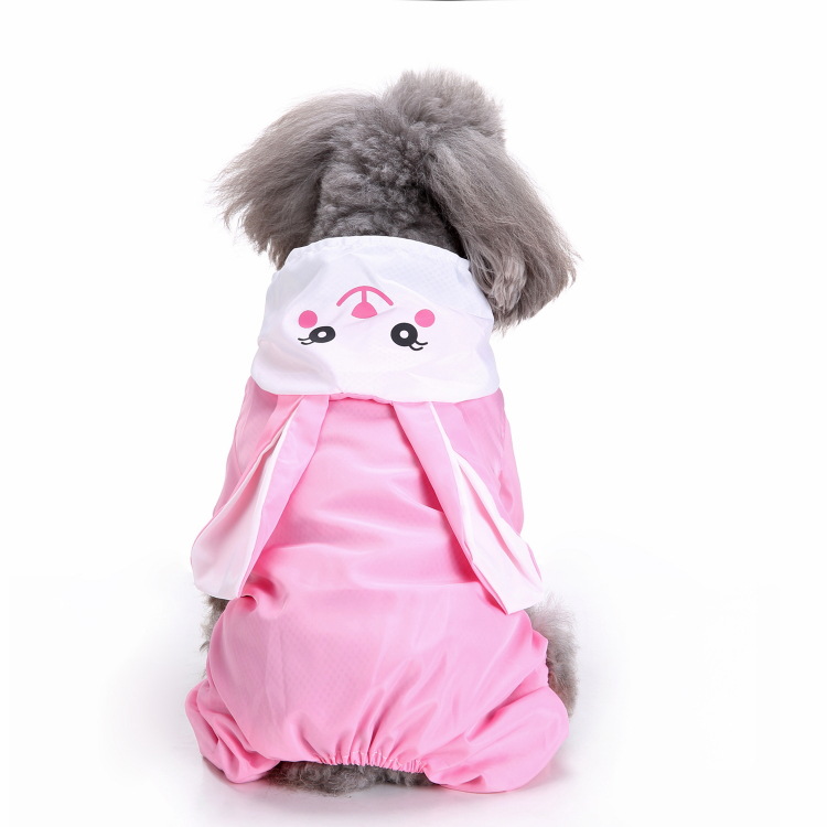Rabbit-detail rainy-day coat — LIWAVE pet collection